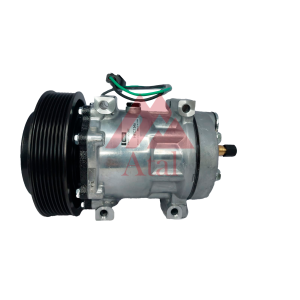 COMPRESSOR DENSO CATERPILLAR 93 POLIA 8PK 24 VOLTS PASSANTE POLIA GRANDE SAIDA TRASEIRA ENGATE