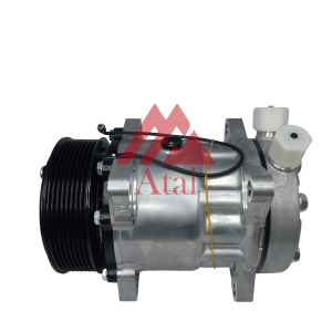 COMPRESSOR DENSO 7H15 POLIA 8PK 132MM 12 VOLTS 8 ORELHAS SAÍDA PARA CIMA ROSCA