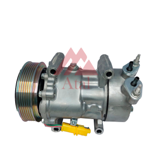 COMPRESSOR SANDEN SD6V12 PEUGEOT 206/CITROËN C3 POLIA 6PK 124MM PASSANTE