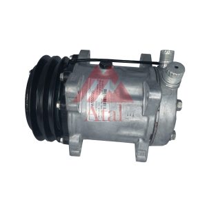 COMPRESSOR SANDEN 7H15 MÁQUINA TRATOR UNIPORT POLIA 2A 12 VOLTS 8 ORELHAS SAÍDA PARA CIMA ROSCA POLIA 132MM R134A
