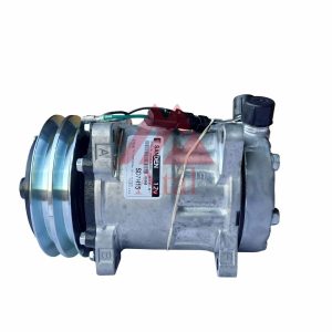 COMPRESSOR SANDEN 7H15 POLIA 2A 132MM 12 VOLTS 8 ORELHAS SAIDA CIMA