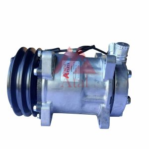 COMPRESSOR SANDEN 7H15 MÁQUINA TRATOR UNIPORT POLIA 2A 12 VOLTS 8 ORELHAS SAÍDA PARA CIMA ROSCA