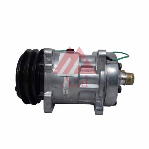 COMPRESSOR SANDEN 7H15 MÁQUINA MOTONIVELADORA PATROL CASE 845/865  POLIA 2A 125MM 24 VOLTS