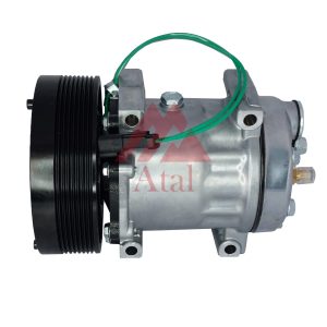 COMPRESSOR SANDEN 7H15 CATERPILLAR 793D POLIA 8PK 153MM 24 VOLTS PASSANTE