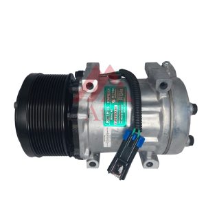 COMPRESSOR SANDEN 7H15 CATERPILLAR 320D POLIA 12PK 126MM 24 VOLTS PASSANTE