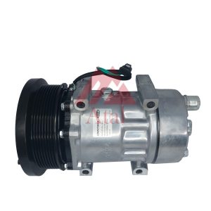 COMPRESSOR SANDEN 7H15 CATER POLIA 8PK 154MM 24 VOLTS PASSANTE SAÍDA TRASEIRA ROSCA
