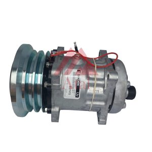 COMPRESSOR SANDEN 7H15 CASE POLIA 2A 12 VOLTS 8 ORELHAS SAIDA TRASEIRA ROSCA