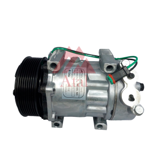COMPRESSOR SANDEN 7H15 SCANIA SÉRIE P/SÉRIE R/SÉRIE T 1998>2008 POLIA 8PK 119MM 24 VOLTS