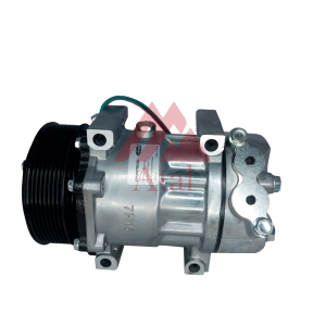 COMPRESSOR SANDEN 7H15 SCANIA POLIA 8PK 119MM 24 VOLTS SAÍDA LATERAL ENGATE