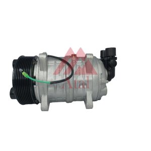 COMPRESSOR TM 16HS POLIA 8PK 119MM 24 VOLTS 8 ORELHAS 163CM SAÍDA PARA CIMA R134A