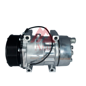 COMPRESSOR SANDEN 7H15 POLIA 8PK 119MM 12 VOLTS PASSANTE SAIDA TRASEIRA MACHO