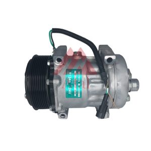 COMPRESSOR SANDEN 7H15 CASE/IVECO/EUROCARGO POLIA 8PK 119MM 24 VOLTS PASSANTE