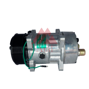 COMPRESSOR SANDEN 7H15 POLIA 8PK 119MM 24 VOLTS 8 ORELHAS SAIDA TRASEIRA ROSCA