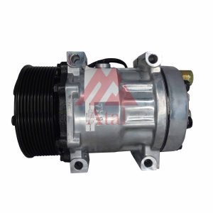 COMPRESSOR SANDEN 7H15 6020 MÁQUINA TRATOR NEW HOLLAND T7/ CASE PUMA/MAXXUM 12 VOLTS 10PK 119MM