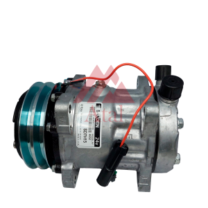COMPRESSOR SANDEN 7H15 POLIA 2A 24 VOLTS 8 ORELHAS SAIDA CIMA