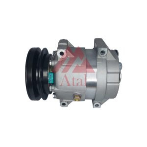 COMPRESSOR HARRISON RETROESCAVADEIRA HYUNDAI POLIA 1A 130MM 24 VOLTS SAIDA TRASEIRA  ENGATE