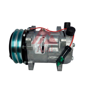 COMPRESSOR SANDEN 7H15 POLIA 2A 12 VOLTS 8 ORELHAS SAIDA PARA CIMA