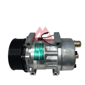 COMPRESSOR SANDEN 7H15 NEW HOLLAND P7040 10PK 119MM 12V SAIDA TRASEIRA ENGATE PASSANTE