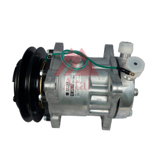 COMPRESSOR SANDEN 7H15 MÁQUINA COLHEITADEIRA CASE 7000/7700 MÁQUINA JOHN DEERE 2154D POLIA 1B 146MM 24 VOLTS 8 ORELHAS