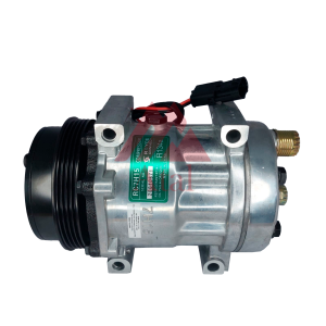 COMPRESSOR SANDEN 7H15 MÁQUINA CASE 8800 DESCARGA/SUCÇÃO SAÍDA TRASEIRA O'RING 12 VOLTS POLIA 4PK 115MM