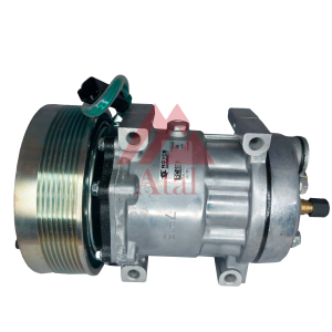 COMPRESSOR SANDEN 7H15 CASE/CATERPILLAR POLIA 8PK 153MM 24 VOLTS PASSANTE