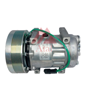 COMPRESSOR SANDEN 7H15 CASE/CATERPILLAR POLIA 8PK 153MM 24 VOLTS PASSANTE