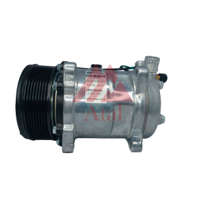COMPRESSOR SANDEN 5H14 POLIA 8PK 24 VOLTS 8 ORELHAS SAIDA PARA CIMA