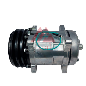 COMPRESSOR SANDEN 5H14 POLIA 2A 130MM 24 VOLTS 8 ORELHAS SAÍDA TRASEIRA UNIVERSAL R134A