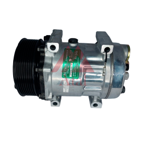 COMPRESSOR SANDEN 12 VOLTS POLIA 8PK 119MM PASSANTE DESCARGA/SUCÇÃO TRASEIRA ENGATE